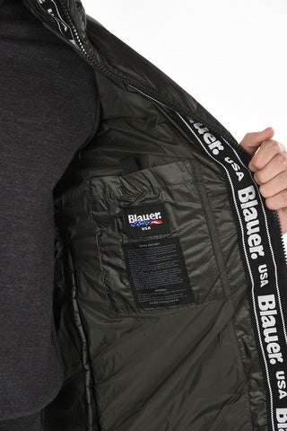 Hooded down jacket
