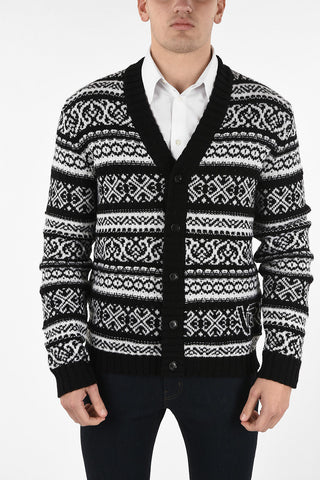 Embroidered Wool Cardigan