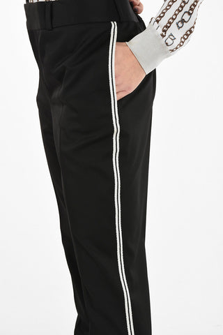 Side Embroidered Regular Fit Pants