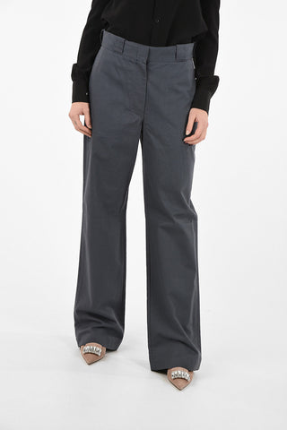 Cotton High Waist Palazzo Pants