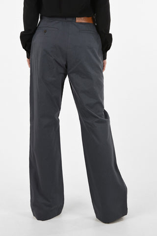 Cotton High Waist Palazzo Pants