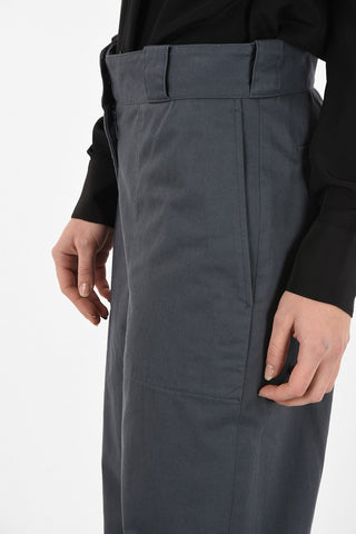 Cotton High Waist Palazzo Pants