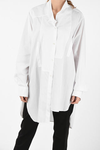 wingtip collar Asymmetrical Shirt