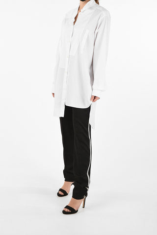wingtip collar Asymmetrical Shirt