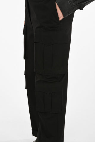 Pantaloni Cargo a Vita Alta 