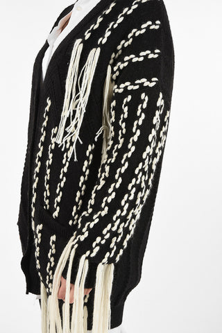 Cardigan Oversized con Frange