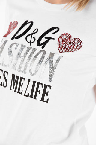 T-shirt Girocollo Stampata