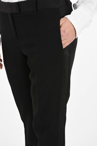 Mid  Rise Piping Pants