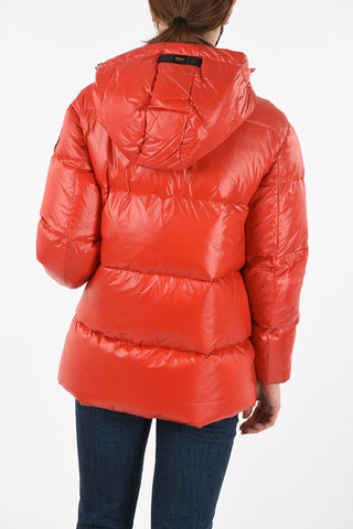 Nylon Hooded Down Jacket