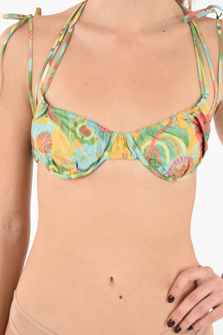 Silk Blend Print bikini