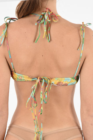 Silk Blend Print bikini