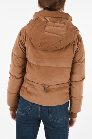 Velvet Crop Down Jacket