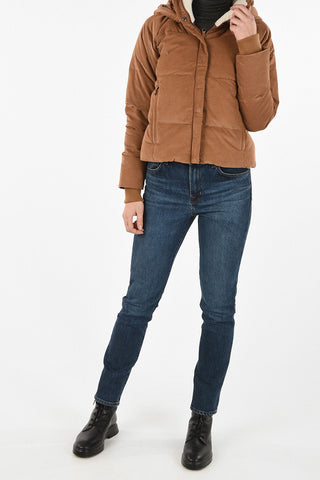 Velvet Crop Down Jacket