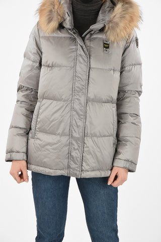 hidden closure down jacket