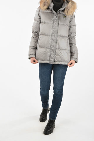 hidden closure down jacket