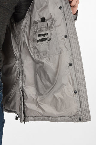 hidden closure down jacket