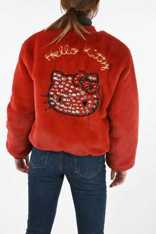 HELLO KITTY Faux Fur Bomber
