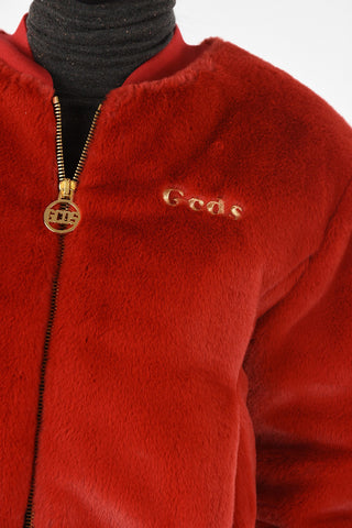 HELLO KITTY Faux Fur Bomber