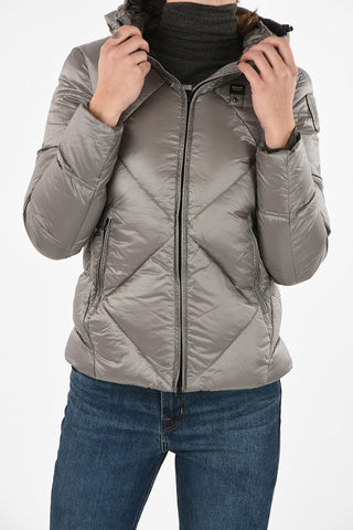 full zip down jacket and quilted jacket