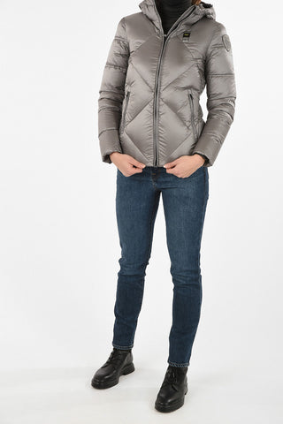 full zip down jacket and quilted jacket