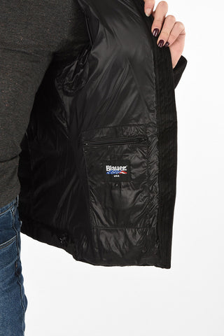 full zip velvet down jacket