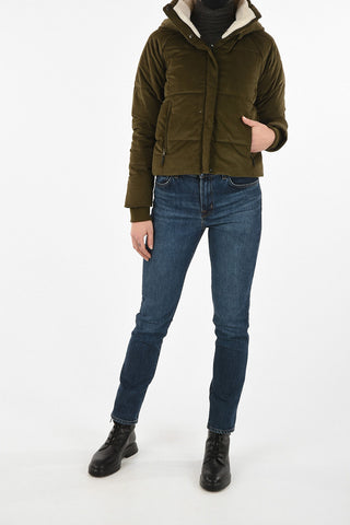 Velvet Crop Down Jacket