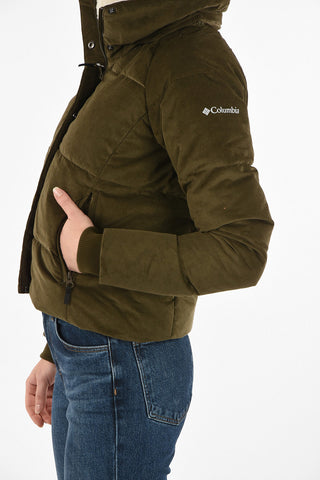 Velvet Crop Down Jacket