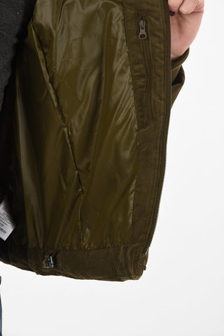 Velvet Crop Down Jacket