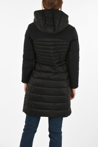 Nylon seven-eights length down jacket