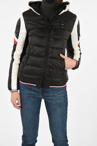 Nylon Hooded Down Jacket