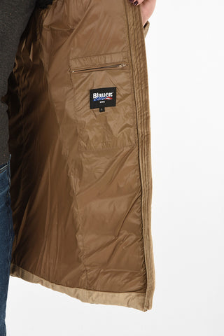 full zip velvet down jacket