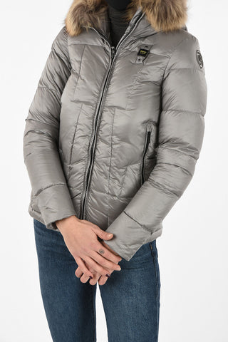 Piumino in Nylon con Pelliccia