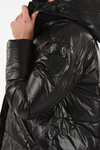 snap button down jacket