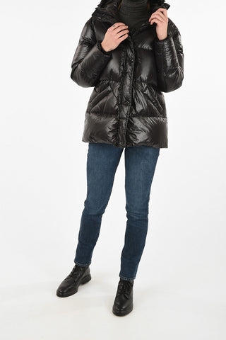 snap button down jacket