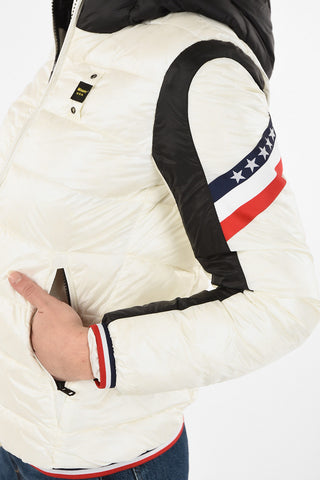 Nylon Hooded Down Jacket