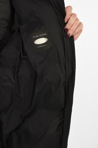 full zip down jacket