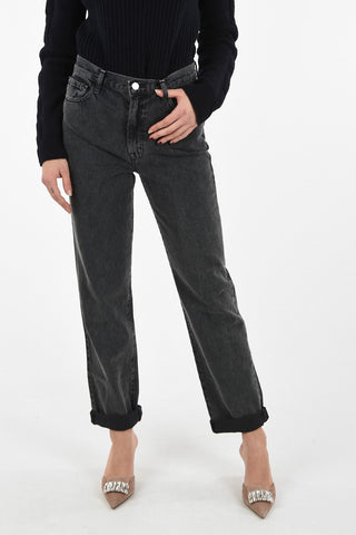 @HOSKO ELSA Mid-rise waist straight fit  ELSA SUNDAY jeans