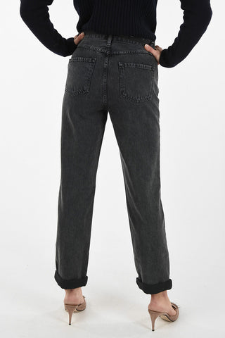 @HOSKO ELSA Mid-rise waist straight fit  ELSA SUNDAY jeans