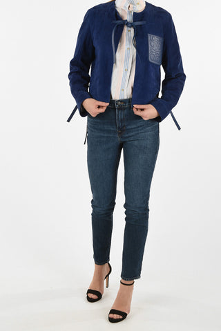 Suede Cropped Jacket