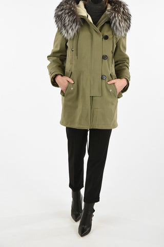Parka With Fox Fur Trimmings