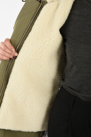 Parka With Fox Fur Trimmings