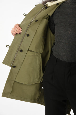 Parka With Fox Fur Trimmings