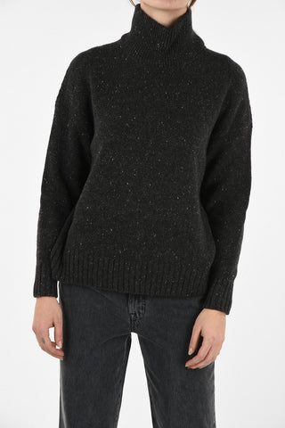 maglia a collo alto in cashmere