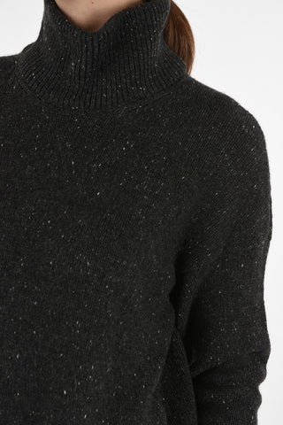 maglia a collo alto in cashmere