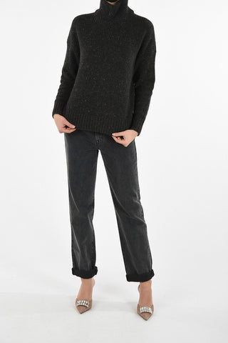maglia a collo alto in cashmere
