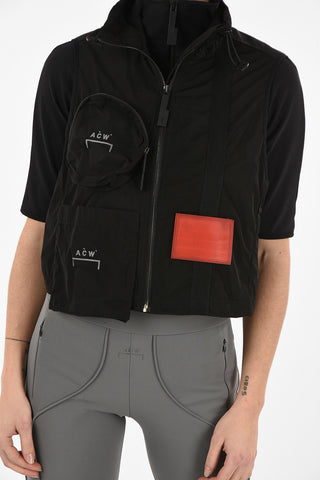 full zip Cropped Gilet