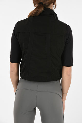 full zip Cropped Gilet