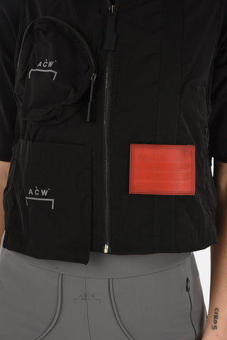 full zip Cropped Gilet