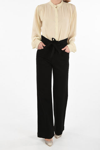 high-rise waist SUKEY bootcut jeans with belt
