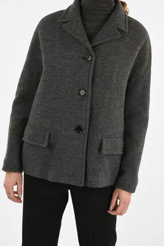 Wool 3 Button A line Jacket